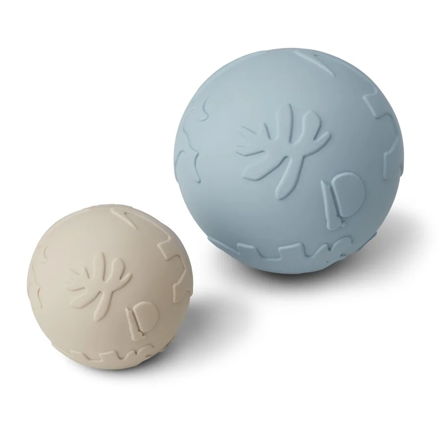 Liewood babybolde, dino - sandy/sea blue