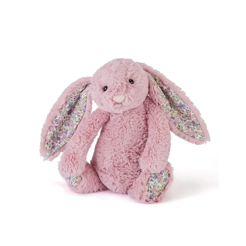 Jellycat bamse, bashful kanin blossom rosa - 18 cm