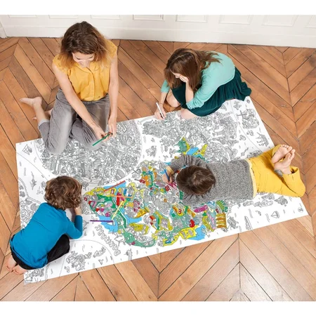 OMY gigant plakat til farvelægning, Danmark