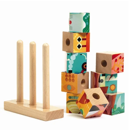 Djeco billedklodser på pind, Havet