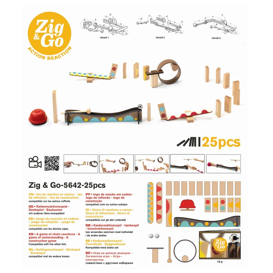 Djeco Zig & Go bane, 25 dele