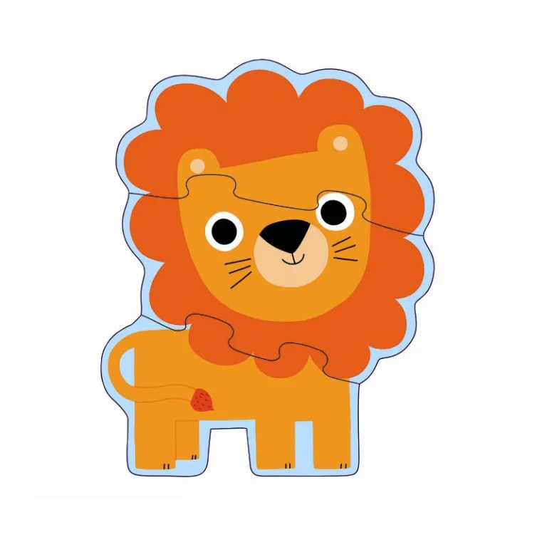 Djeco 4 puslespil, I junglen