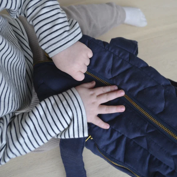 Filibabba quilt pusletaske, dark blue