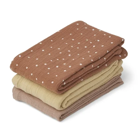 Liewood 3-pak stofbleer, Confetti terracotta mix