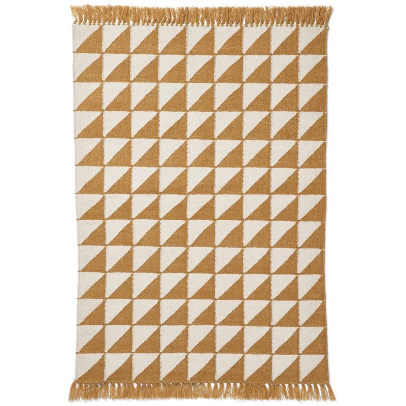 Liewood gulvtæppe, Berlin - Triangle/golden caramel