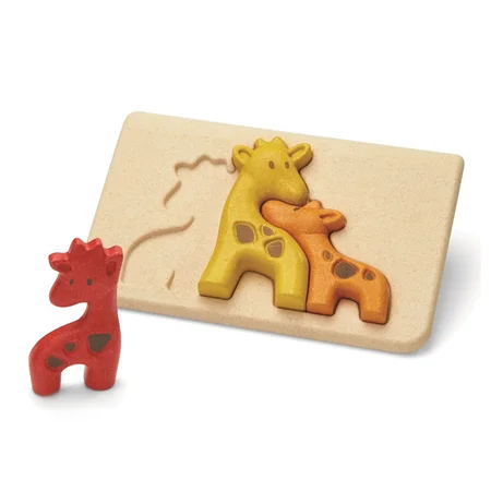 PlanToys puslespil i træ, giraffer