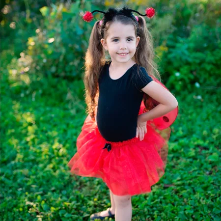 Great Pretenders Mariehøne glitter sæt, str 4-6 år