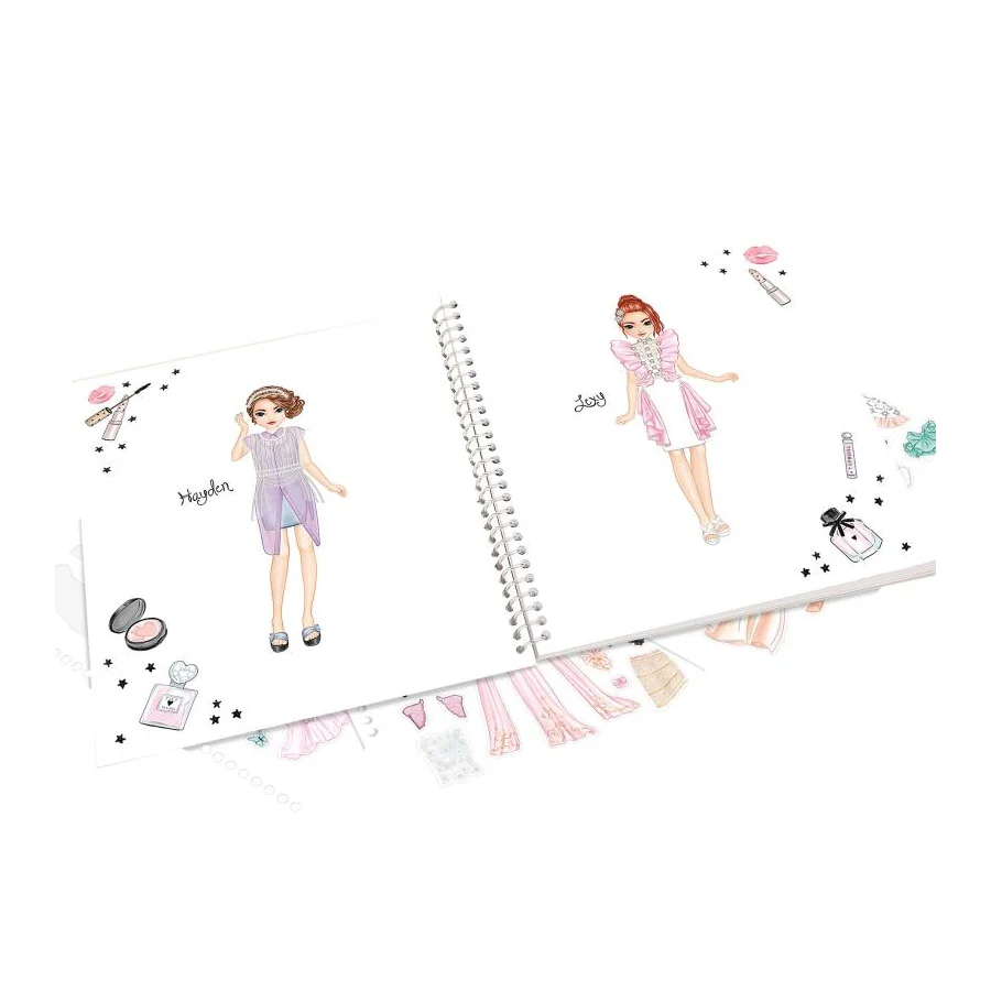 TOPModel Dress me up stickers malebog, Glam look