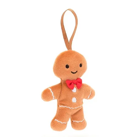 Jellycat Festive Folly ophæng, Peberkagemand 10 cm