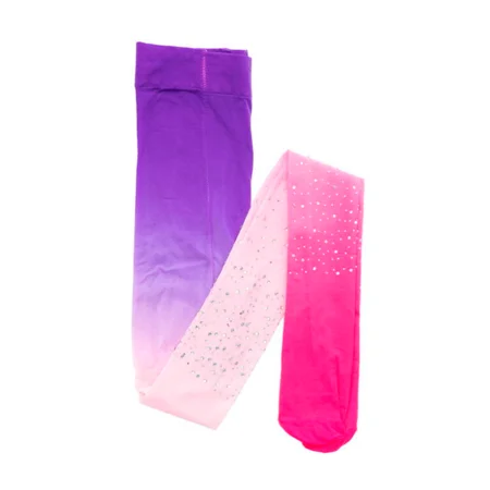 Great Pretenders Strømpebukser m rhinsten ombre, pink/lilla 3-8 år