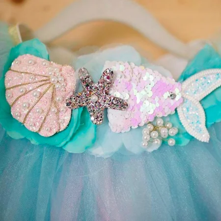 Great Pretenders Mermalicious Tutu, pastel aqua str. 4-6 år