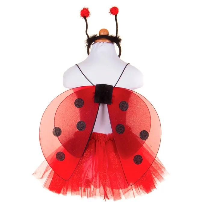 Great Pretenders Mariehøne glitter sæt, str 4-6 år