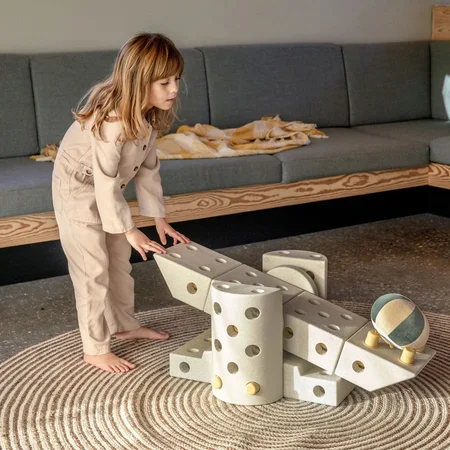 MODU Dreamer Sæt, 33 Dele - Sand Grey/Honey Yellow