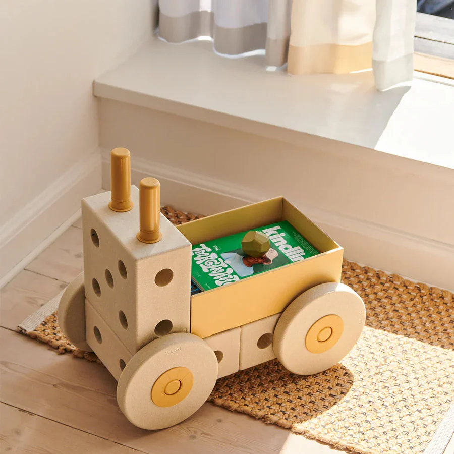 MODU 3-i-1 Gåvogn Baby Walker - Sand Grey/Honey Yellow