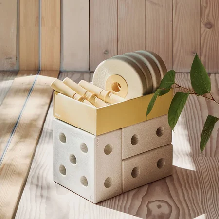 MODU 3-i-1 Gåvogn Baby Walker - Sand Grey/Honey Yellow