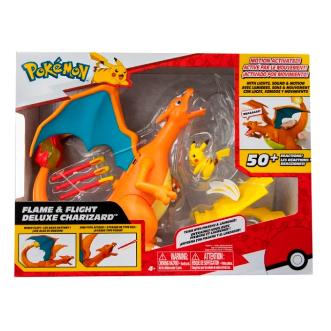 Pokemon interaktiv fire and fly Charizard med Pikachu