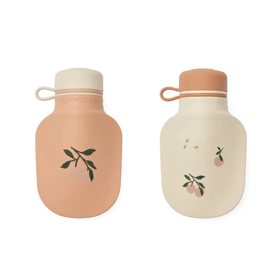 Liewood Lizzie 2-pak smoothie flaske, peach/sea shell