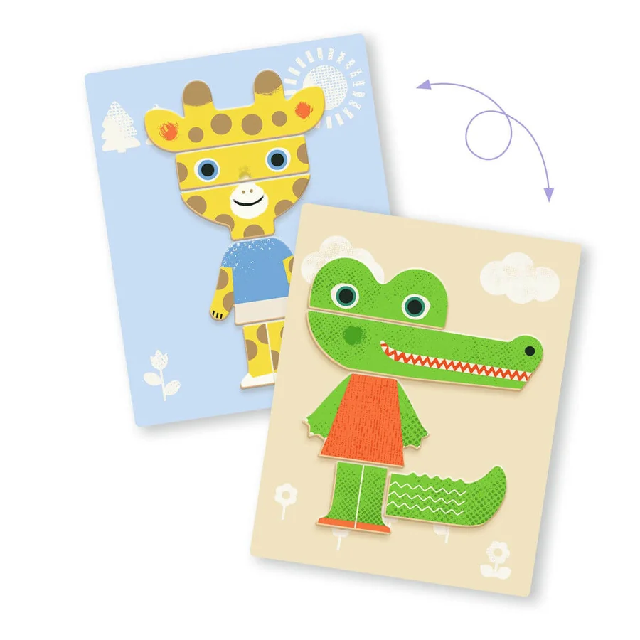 Djeco Magnetspiel, Tiermix