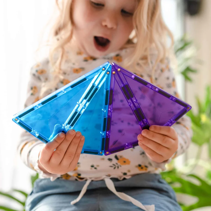 Connetix Geometrie Regenbogen-Set, 30 Teile