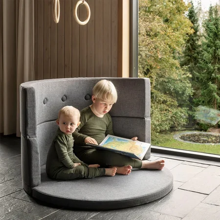 By klipklap KK play fold circle Blue grey w. grey