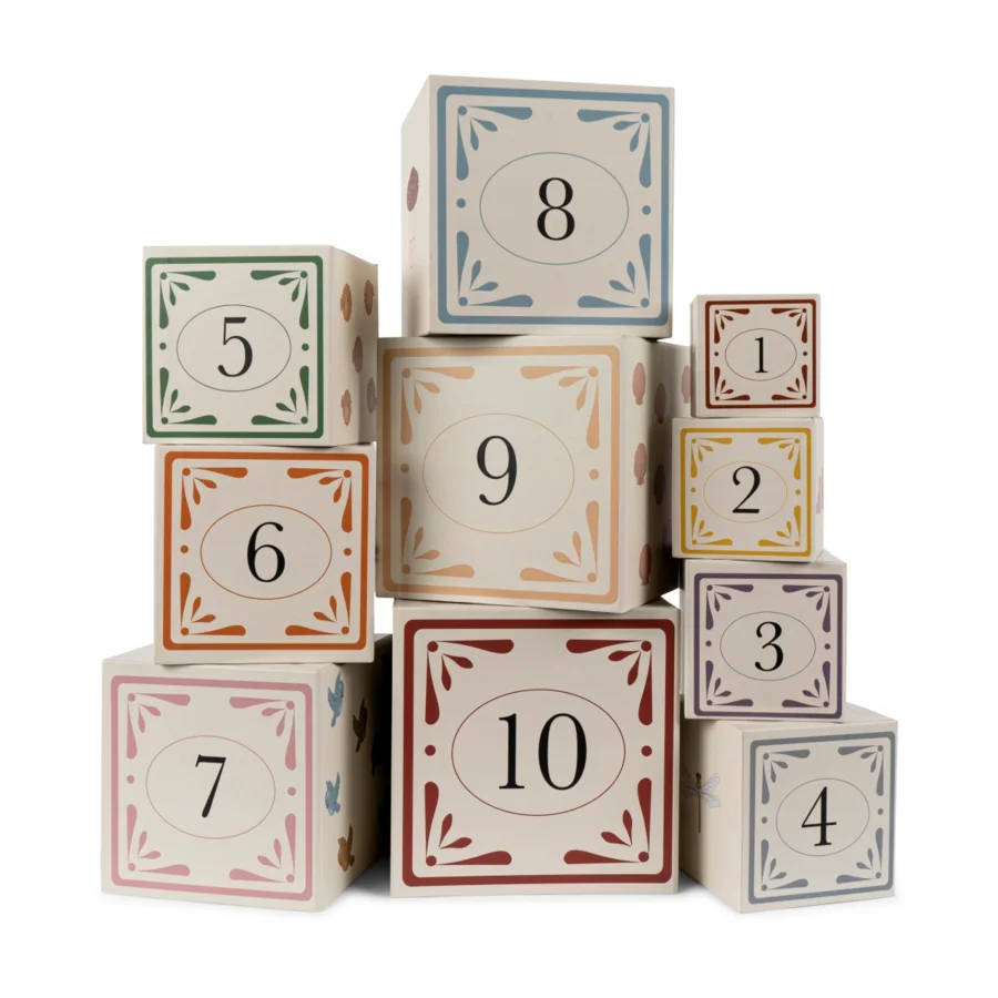 Konges Sløjd stabekasser m.tal