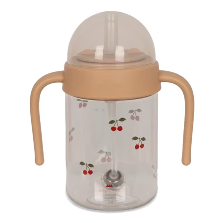 Konges Sløjd babyflaske med håndtag, cherry