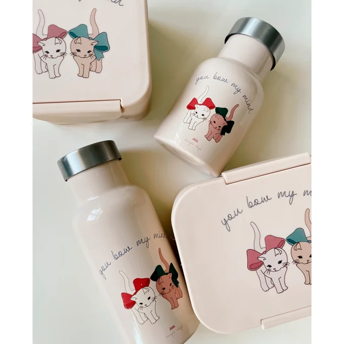 Konges Sløjd thermoflaske, bow kitty