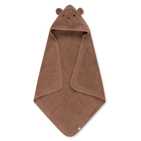 Konges Sløjd babyhåndklæde, dyr - desert taupe