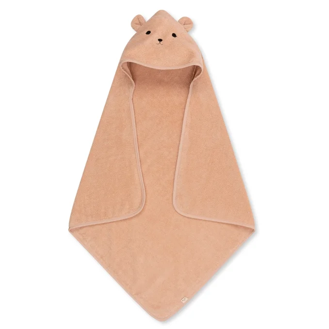 Konges Sløjd babyhåndklæde, dyr - smoke gray