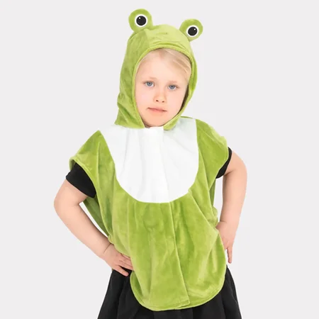 Den Goda Fen Kostüm - Froschcape 1-4 Jahre