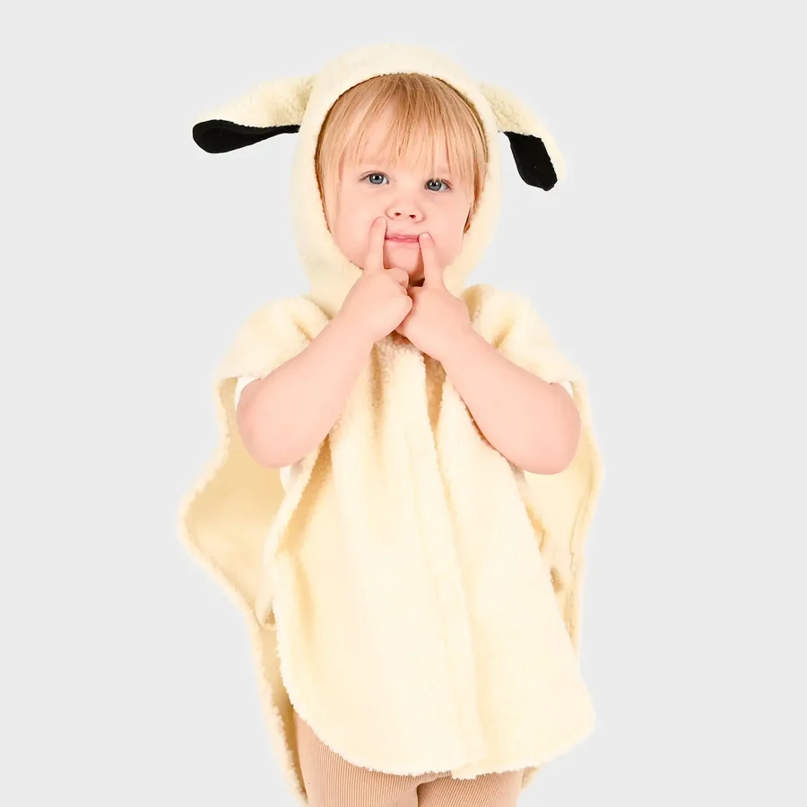 Den Goda Fen Kostüm- Lämmchencape 1-4 Jahre