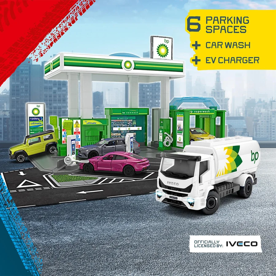 Majorette Tankstation + Auto