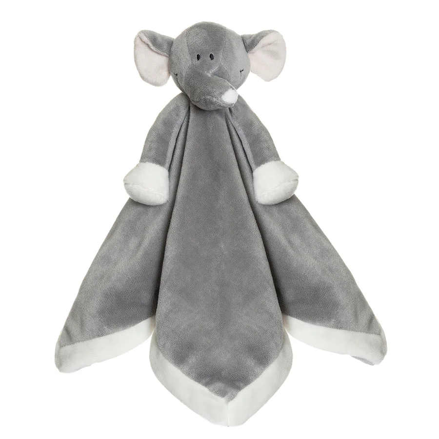 Diinglisar Schnuffeltuch Elefant, grau