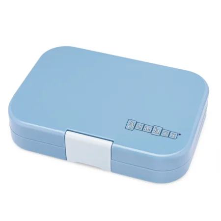 Yumbox Panino Brotdosen m. 4 Fächern, Hazy Blue - Panther tray
