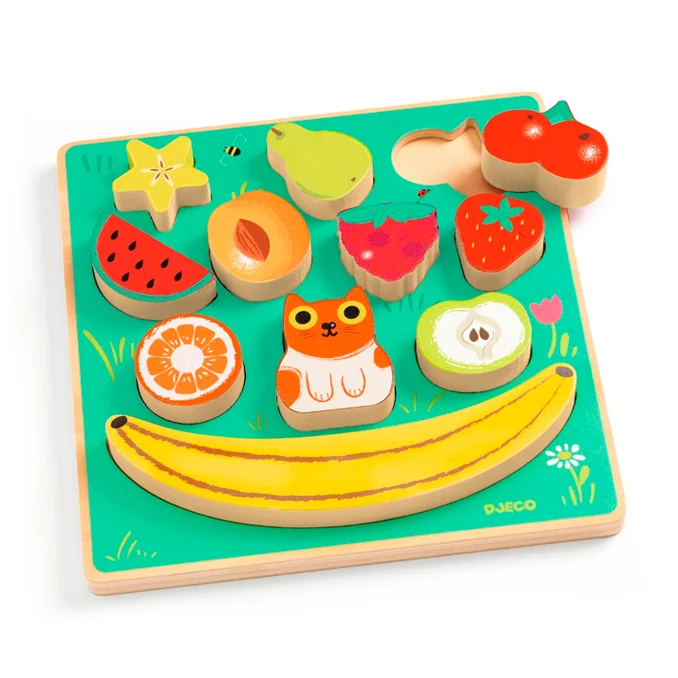 Djeco Relief-Puzzle, Puzz and Boom, happy