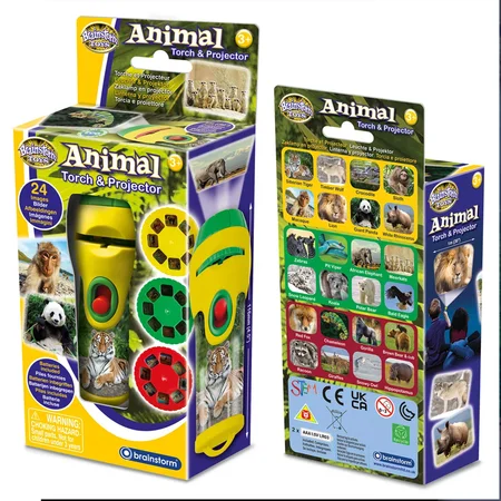 Brainstorm Projektor Taschenlampe, Wilde Tiere