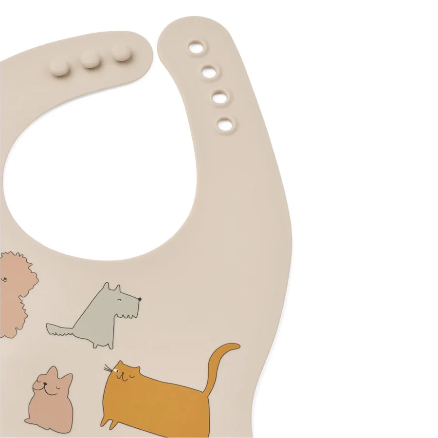 Liewood Ember 2er-Pack Lätzchen, Cats And Dogs/Sandy