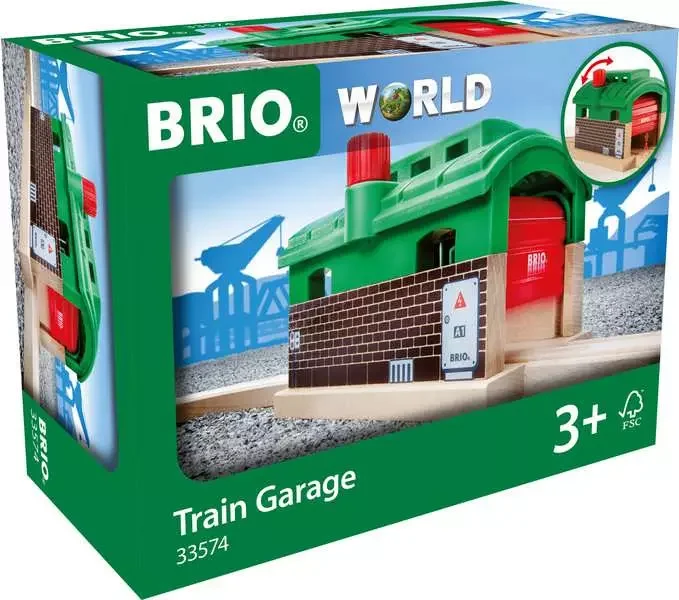 BRIO World Lokschuppen mit Rolltor