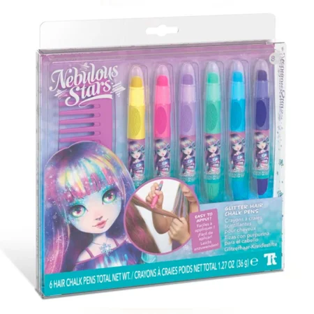 Nebulous Star 6er-Set Haarkreidestifte mit Glitzer