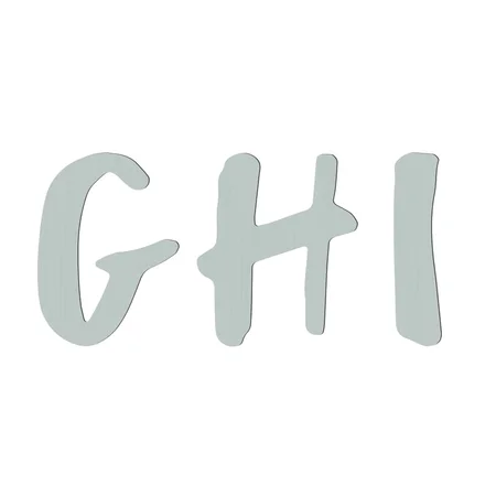 Sebra træbogstav, eucalyptus green