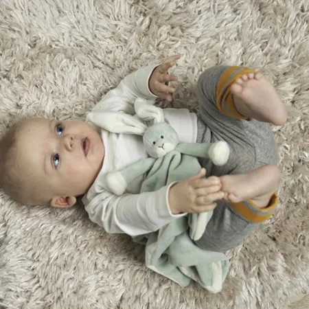 Diinglisar Schnuffeltuch Kaninchen, dusty green