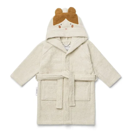Liewood Bademantel für Kinder, Puppe - sandfarben