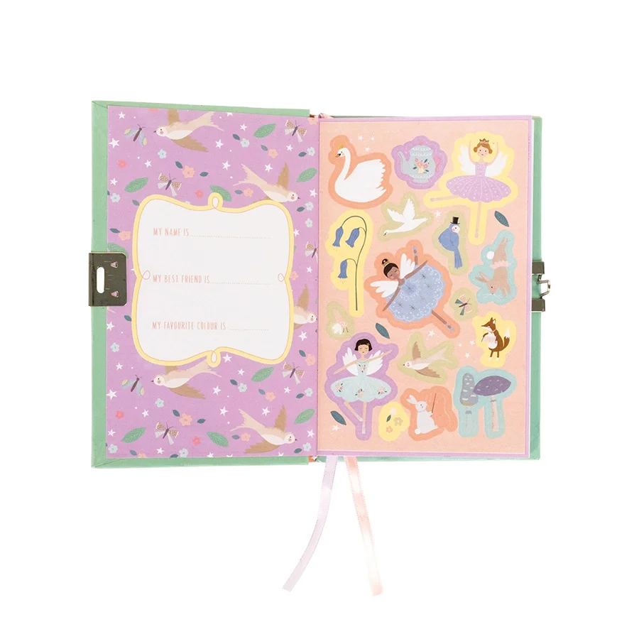 Floss & Rock Tagebuch mit Schloß & Duft, Zauber