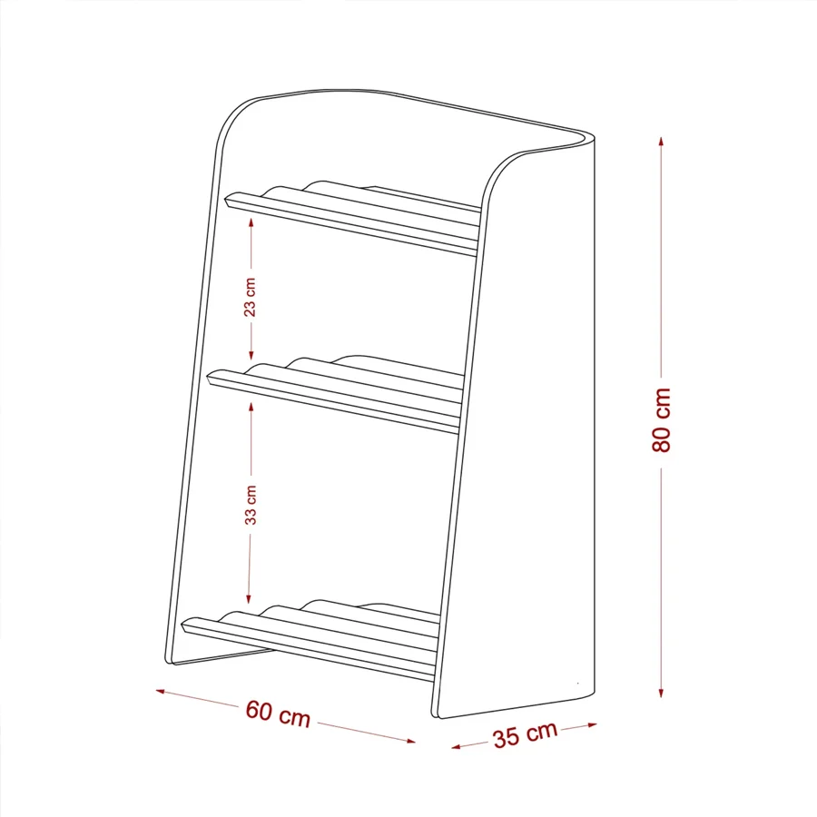 CurveLab Bücherregal