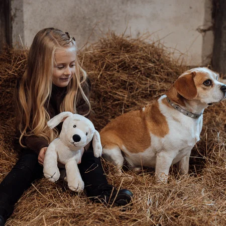 byASTRUP® Plüschhund mit Welpen