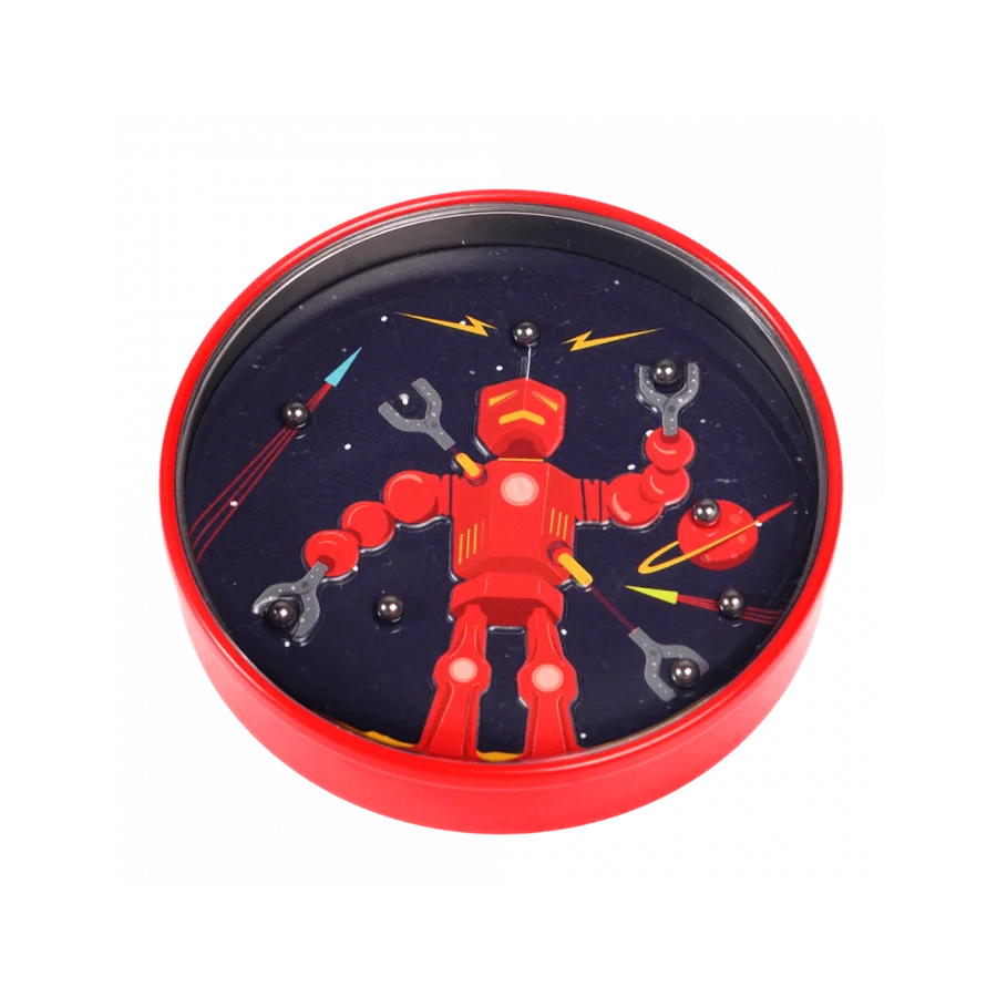 Kippspiel mit Sci-Fi-Roboter