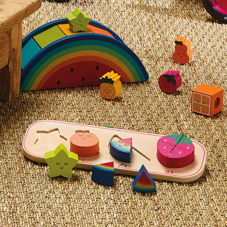 Vilac Puzzle 10 Teile, Vier Früchte