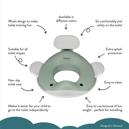 Kindsgut Toilettensitz, Wal - Pistachio