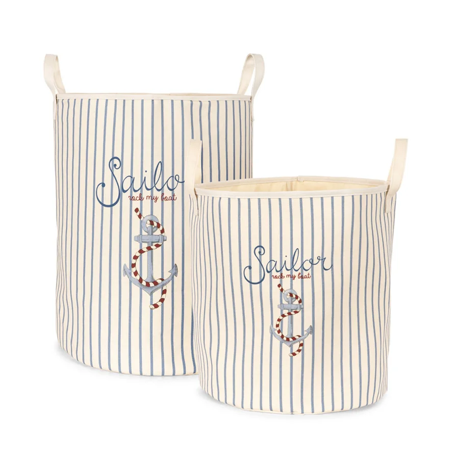 Konges Sløjd Aufbewahrungskörbe 2er-Set, Sailor Stripe