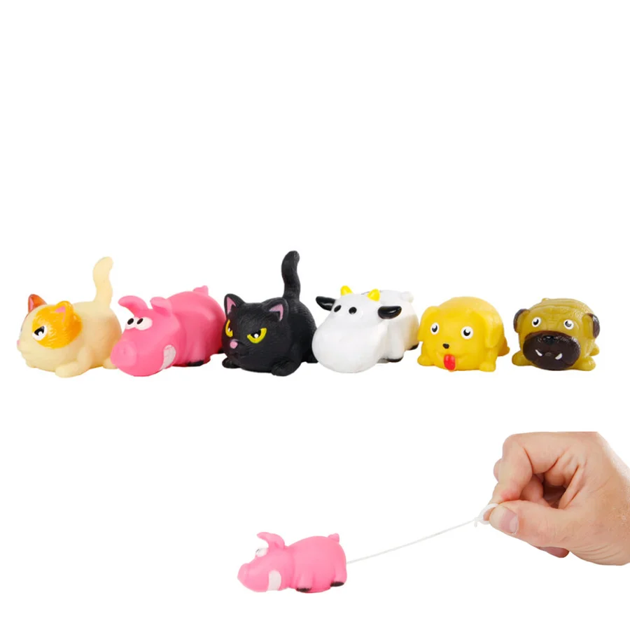 Tanzende Tiere mit Zugschnur